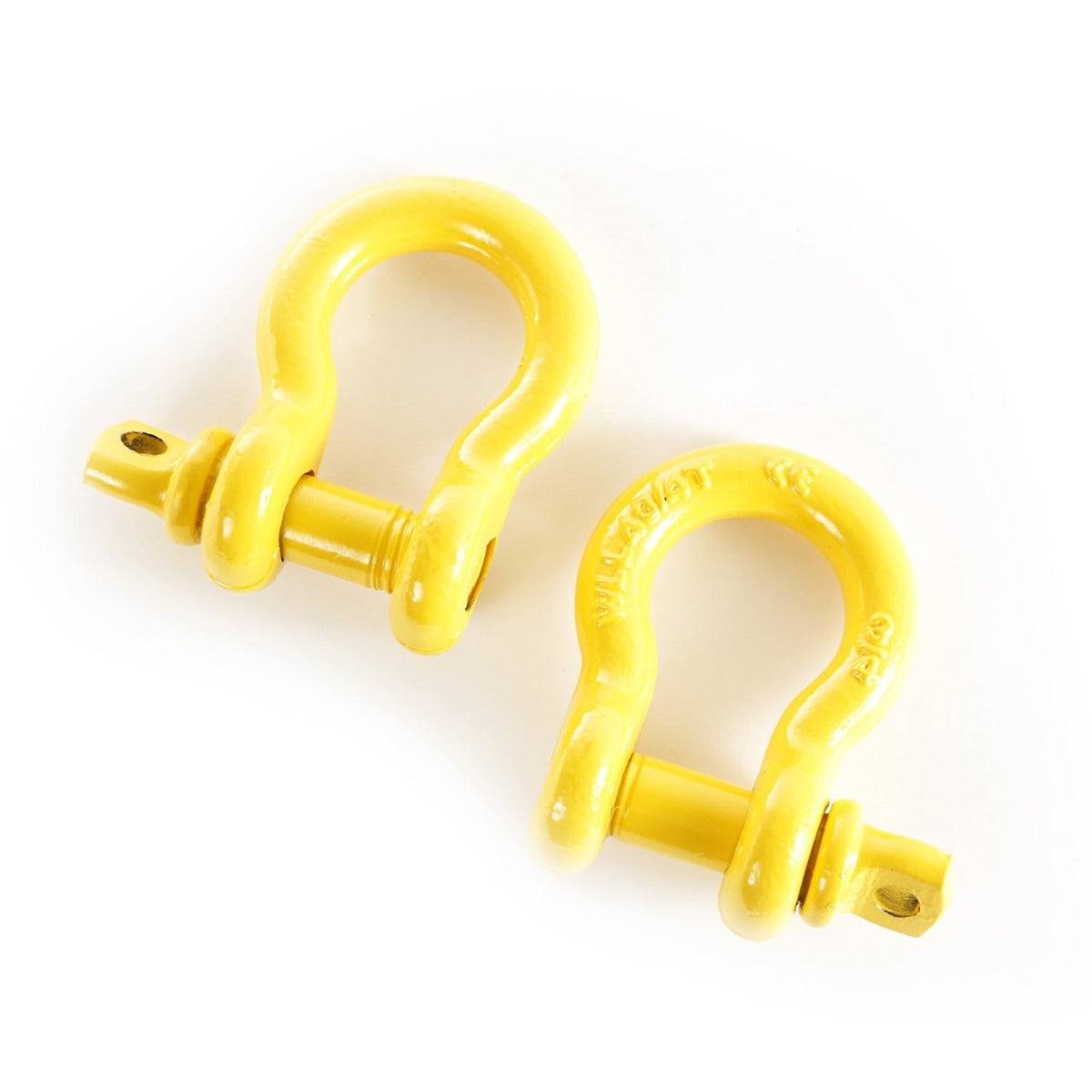 Rugged Ridge 11235.15 D-Rings; 3/4-Inch; Yellow; Pair
