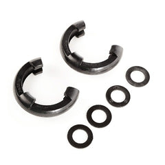 Rugged Ridge 11235.40 D-Shackle Isolator Kit; Black Pair; 7/8-Inch