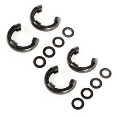 Rugged Ridge 11235.60 D-Ring Isolator Kit; Black; 2-Pair; 3/4-Inch