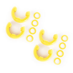 Rugged Ridge 11235.62 D-Ring Isolator Kit; Yellow 2-Pair; 3/4-Inch