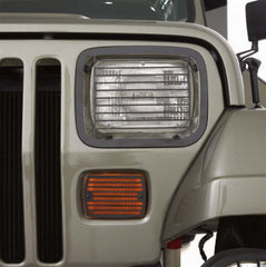 Rugged Ridge 11236.20 Stone Guard Set; Black; 87-95 Jeep Wrangler YJ