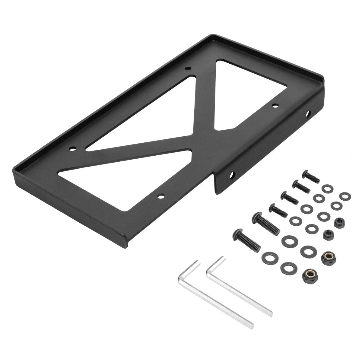 Rugged Ridge 11238.15 License Plate Holder, Rear Bumper; Universal