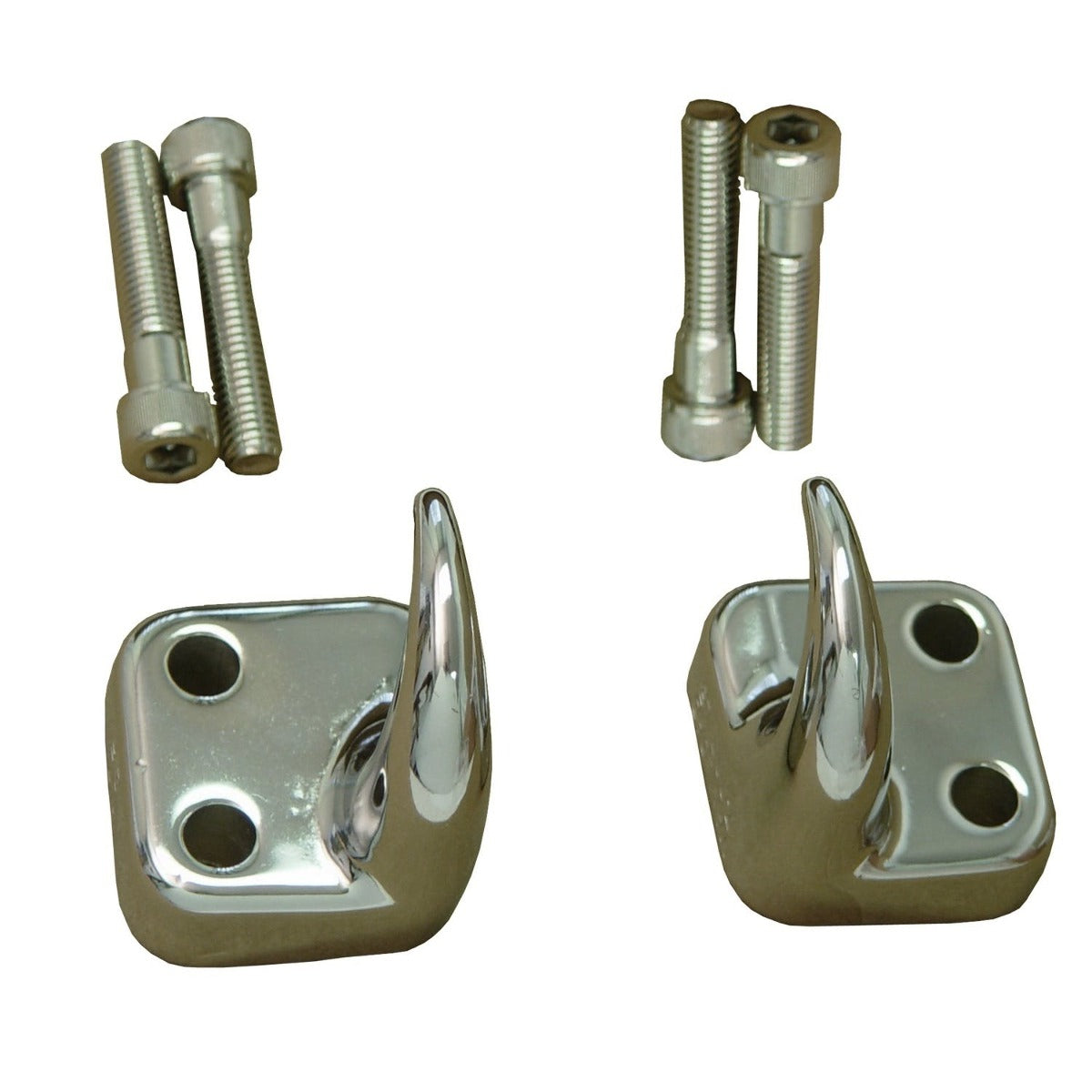 Rugged Ridge 11303.01 Front Tow Hooks, Chrome