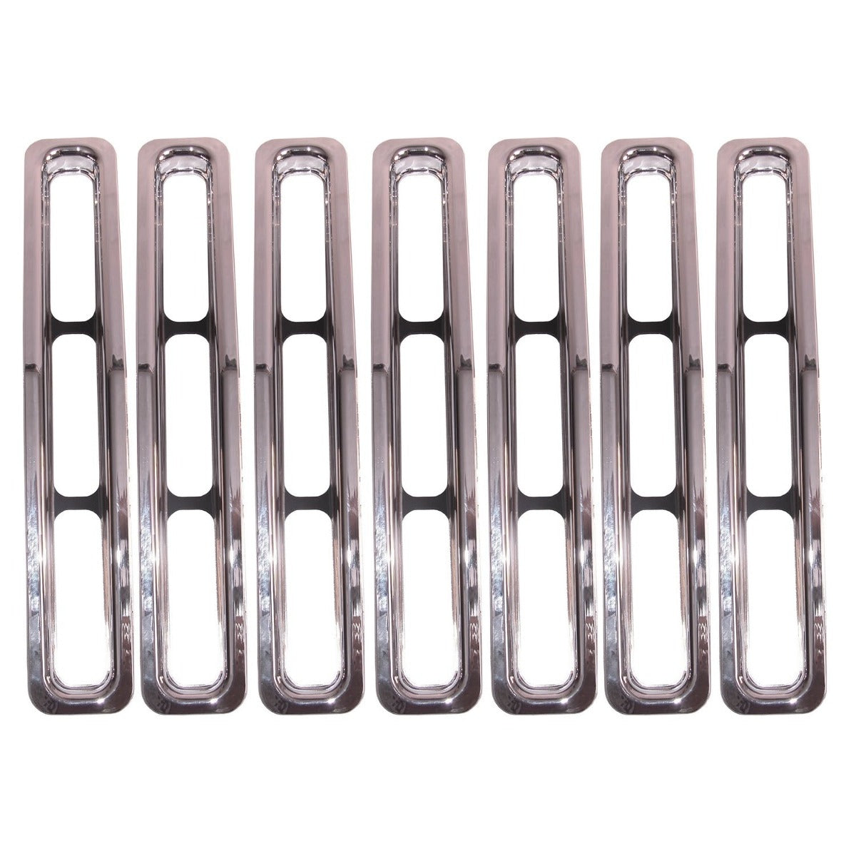Rugged Ridge 11306.01 Grille Inserts; Chrome; 87-95 Jeep Wrangler YJ