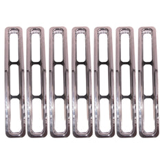 Rugged Ridge 11306.01 Grille Inserts; Chrome; 87-95 Jeep Wrangler YJ