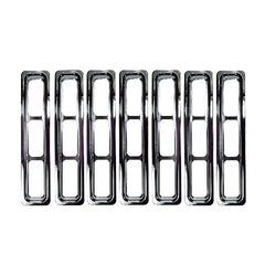 Rugged Ridge 11306.02 Grille Inserts; Chrome; 97-06 Jeep Wrangler TJ