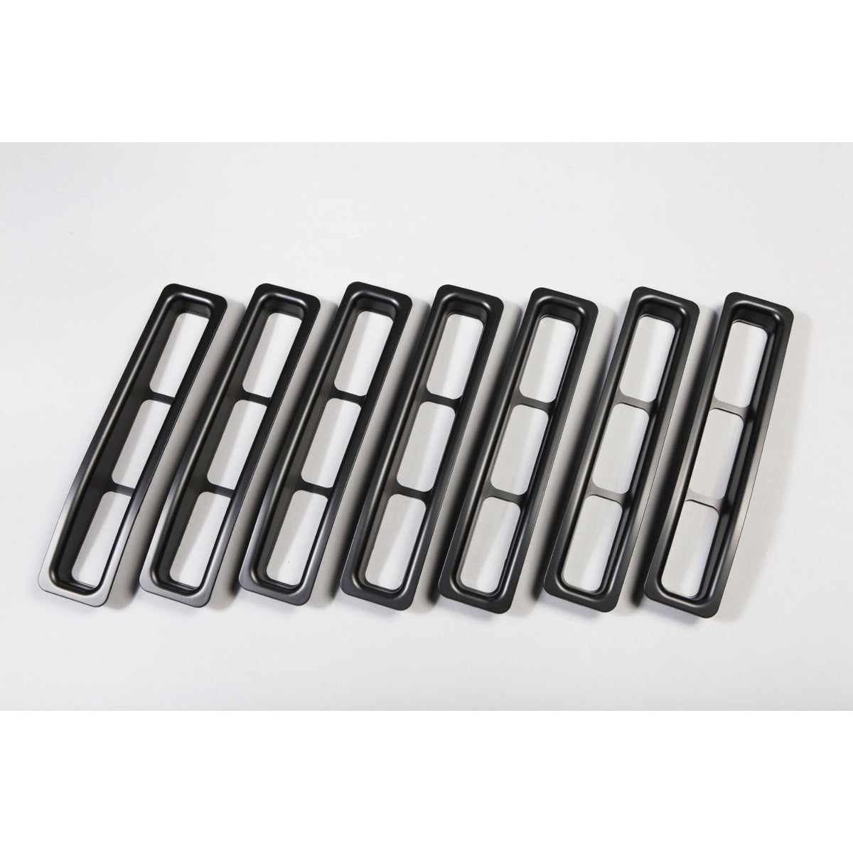 Rugged Ridge 11306.03 Grille Inserts; Black; 97-06 Jeep Wrangler TJ