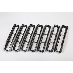 Rugged Ridge 11306.03 Grille Inserts; Black; 97-06 Jeep Wrangler TJ
