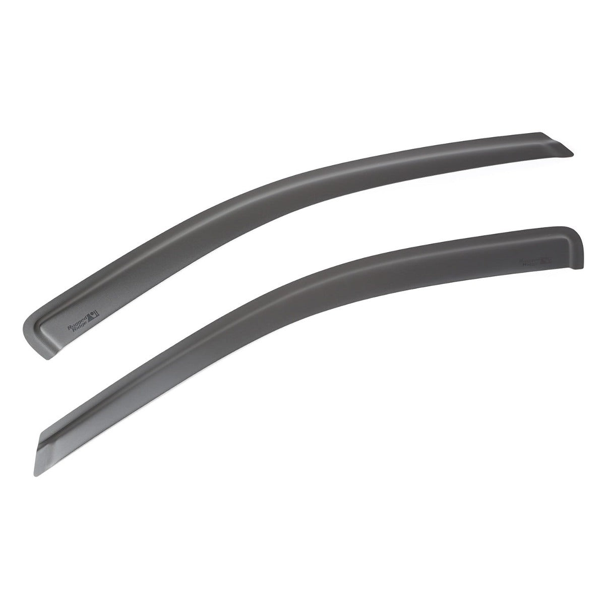 Rugged Ridge 11349.08 Front Window Visors, Matte Black