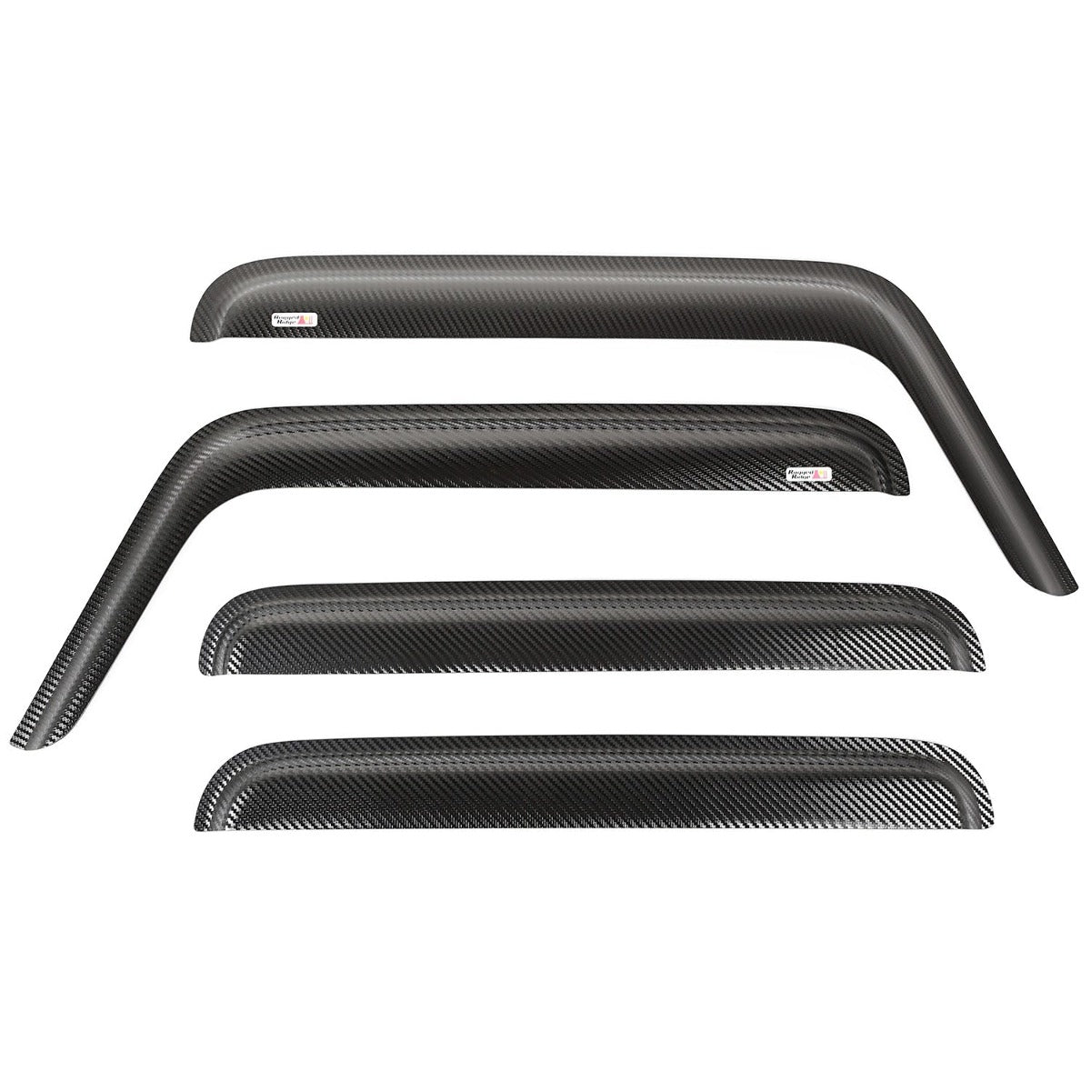 Rugged Ridge 11349.10 Window Visors, Carbon Fiber Finish, 4 Door