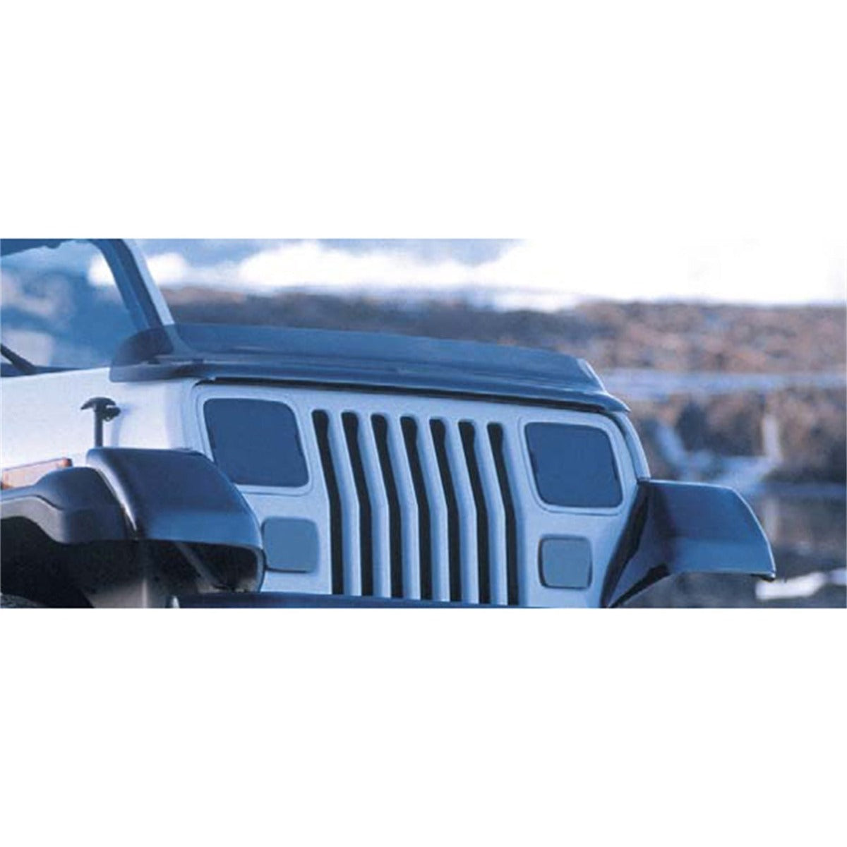 Rugged Ridge 11350.01 Bug Deflector; Smoke; 87-06 Jeep Wrangler YJ/TJ