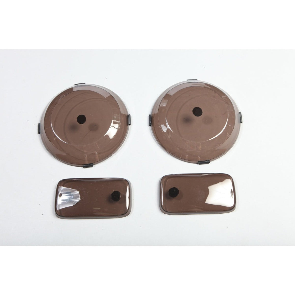 Rugged Ridge 11353.02 Headlight and Turn Signal Cover Set; Smoke; 97-06 Jeep Wrangler TJ