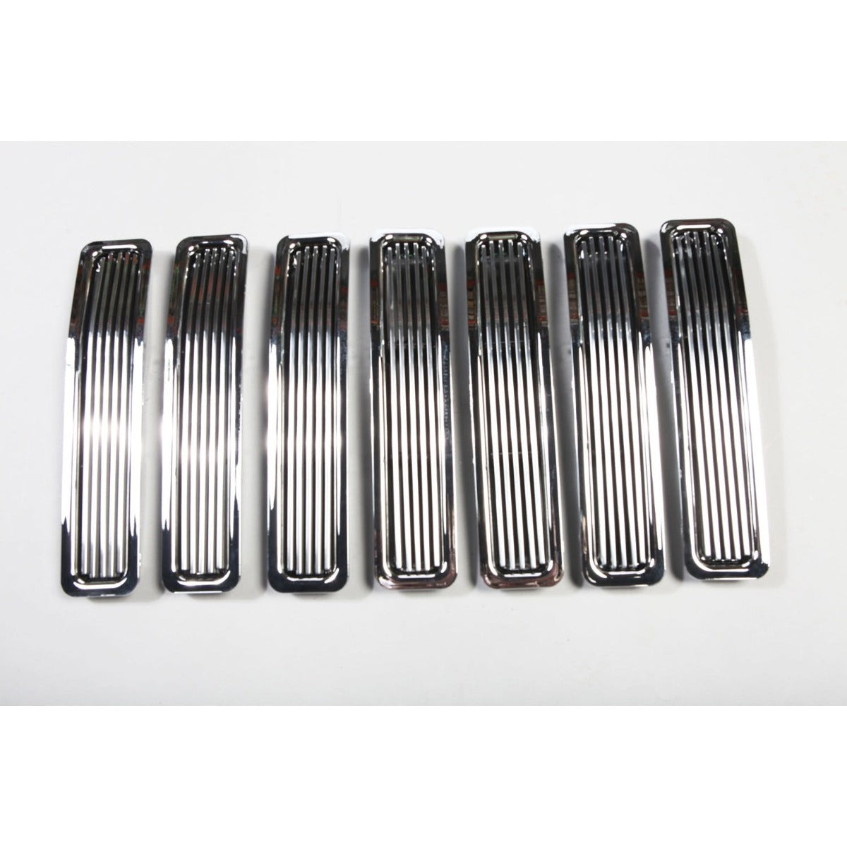 Rugged Ridge 11401.02 Billet Grille Inserts; Chrome; 97-06 Jeep Wrangler TJ
