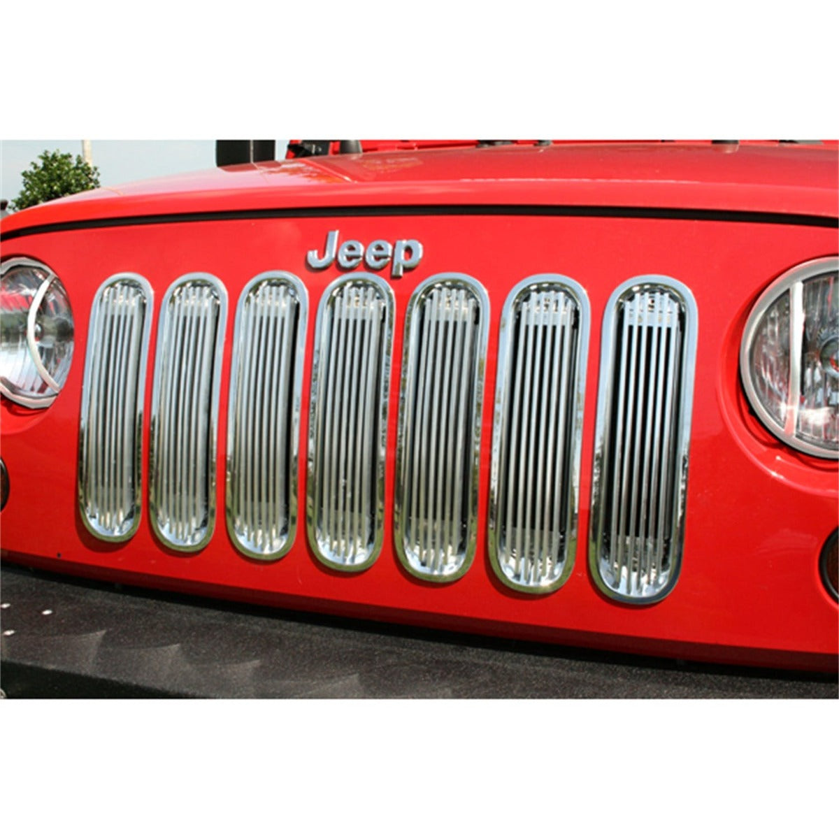 Rugged Ridge 11401.20 Billet Grille Insert, Polished Aluminum