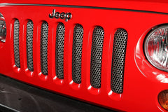 Rugged Ridge 11401.22 Grille Insert; Satin Stainless Steel; 07-17 Jeep Wrangler JK