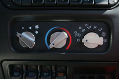 Rugged Ridge 11420.03 3 Piece Alu Climate Control Knob Set; Blue; 99-06 Jeep Wrangler TJ