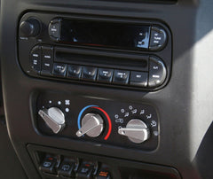 Rugged Ridge 11420.03 3 Piece Alu Climate Control Knob Set; Blue; 99-06 Jeep Wrangler TJ