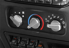 Rugged Ridge 11420.04 Aluminum Climate Control Knob Set; Red; 99-06 Jeep Wrangler TJ