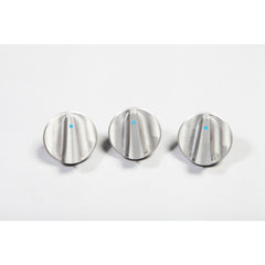 Rugged Ridge 11420.05 Aluminum Climate Control Knob Set; Blue; 07-10 Jeep Wrangler JK