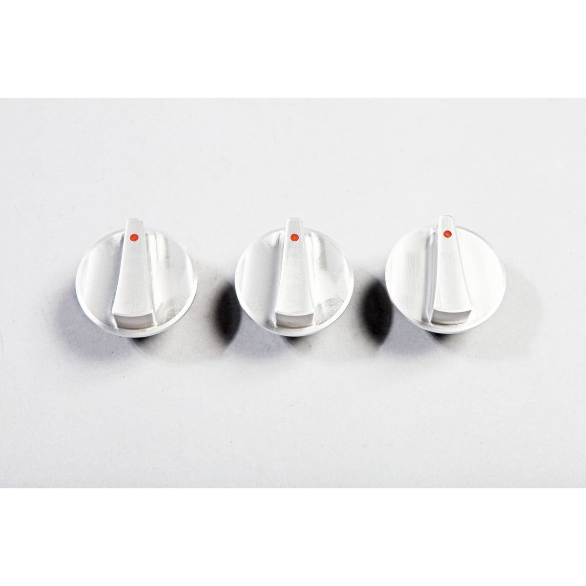 Rugged Ridge 11420.06 Aluminum Climate Control Knob Set; Red; 07-10 Jeep Wrangler JK