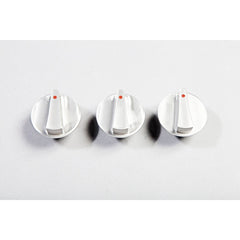 Rugged Ridge 11420.06 Aluminum Climate Control Knob Set; Red; 07-10 Jeep Wrangler JK