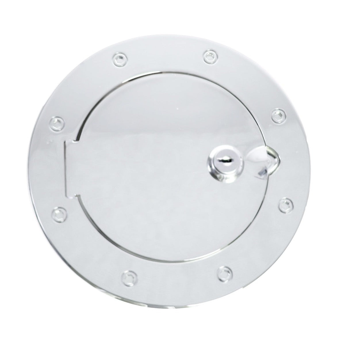 Rugged Ridge 11425.04 Locking Gas Cap Door; Chrome; 07-17 Jeep Wrangler JK