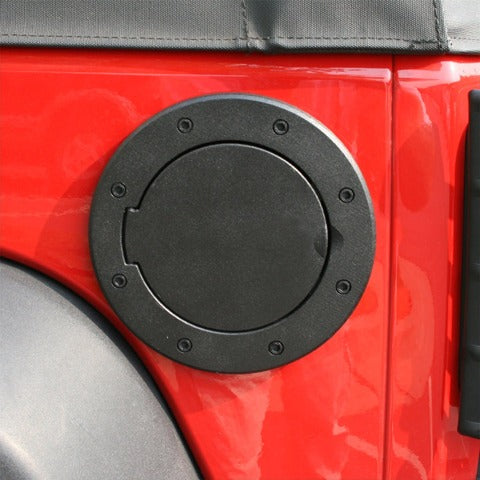 Rugged Ridge 11425.05 Non-Locking Gas Cap Door; Black; 07-17 Jeep Wrangler JK