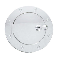 Rugged Ridge 11425.07 Locking Gas Cap Door; Polished Aluminum; 97-06 Jeep Wrangler TJ