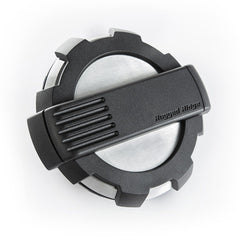 Rugged Ridge 11425.10 Elite Fuel Door; Non-Lock; Brushed Alum.; 07-17Jeep Wranlger JK