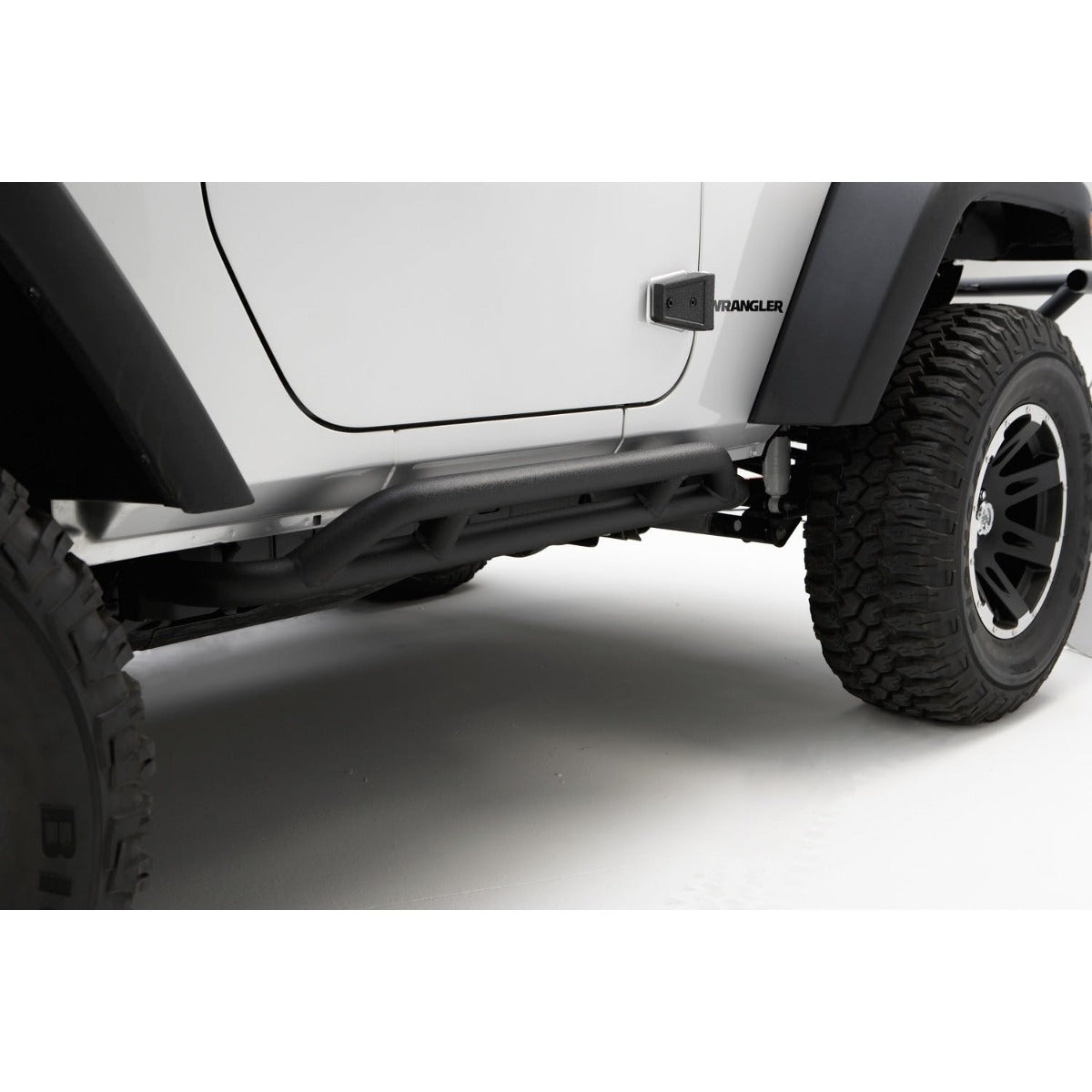 Rugged Ridge 11504.23 RRC Rocker Guards; Black; 07-17 Jeep Wrangler JK