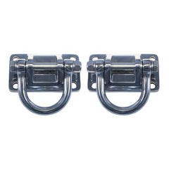 Rugged Ridge 11540.17 Polished Stainless Steel D-Rings; XHD Modular Front; Rear Bumper