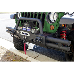 Rugged Ridge 11540.21 Tubular Ends; XHD Modular Front Bumper; Black