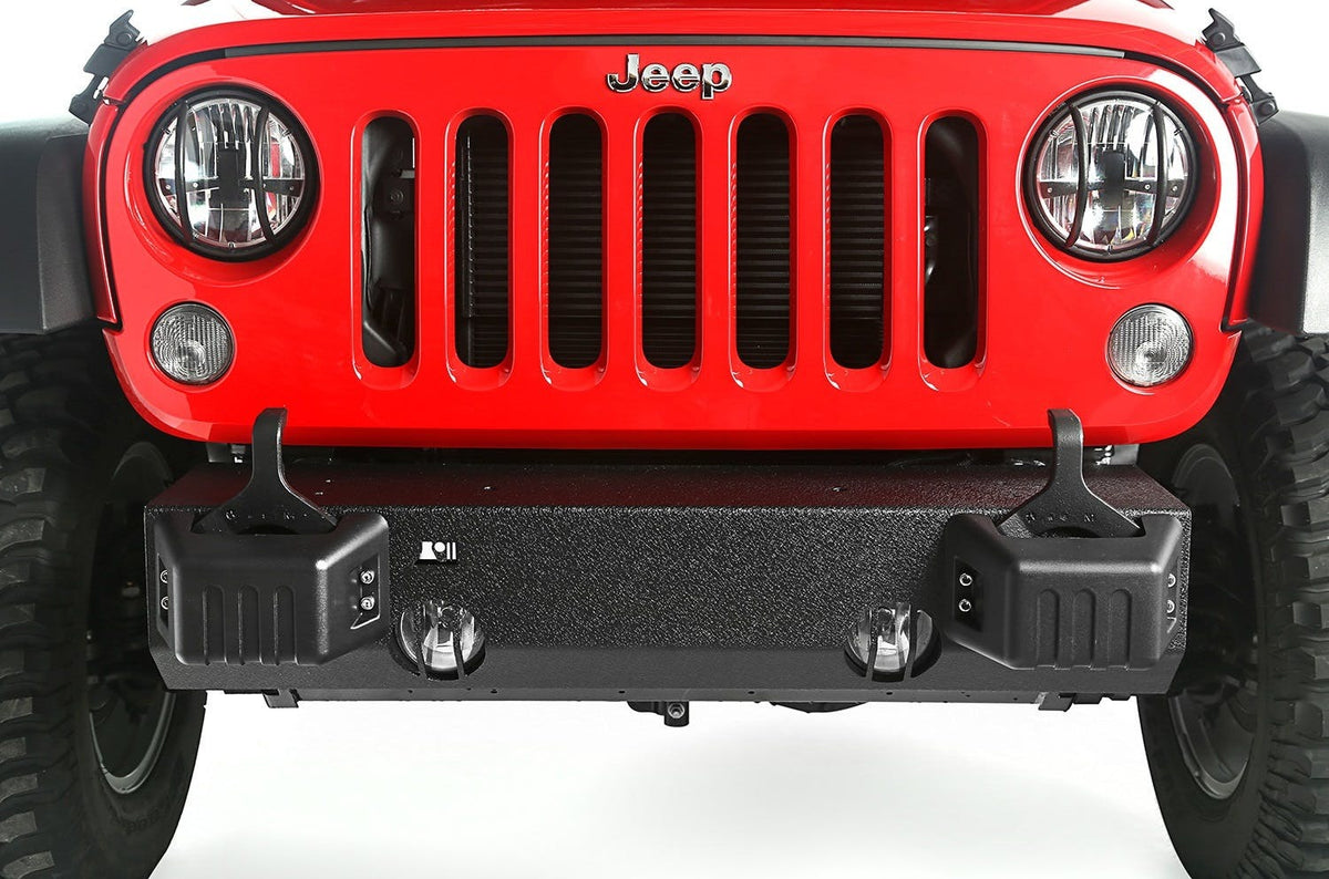 Rugged Ridge 11540.28 XHD Front Bumper Base, Tow Point Covers
