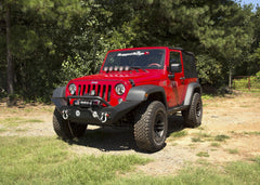 Rugged Ridge 11548.01 Spartan Front Bumper, High Clearance Ends, With Overrider