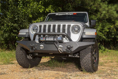 Rugged Ridge 11548.42 Spartan Bumper, Front, Standard Ends, Overrider
