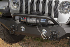 Rugged Ridge 11548.42 Spartan Bumper, Front, Standard Ends, Overrider