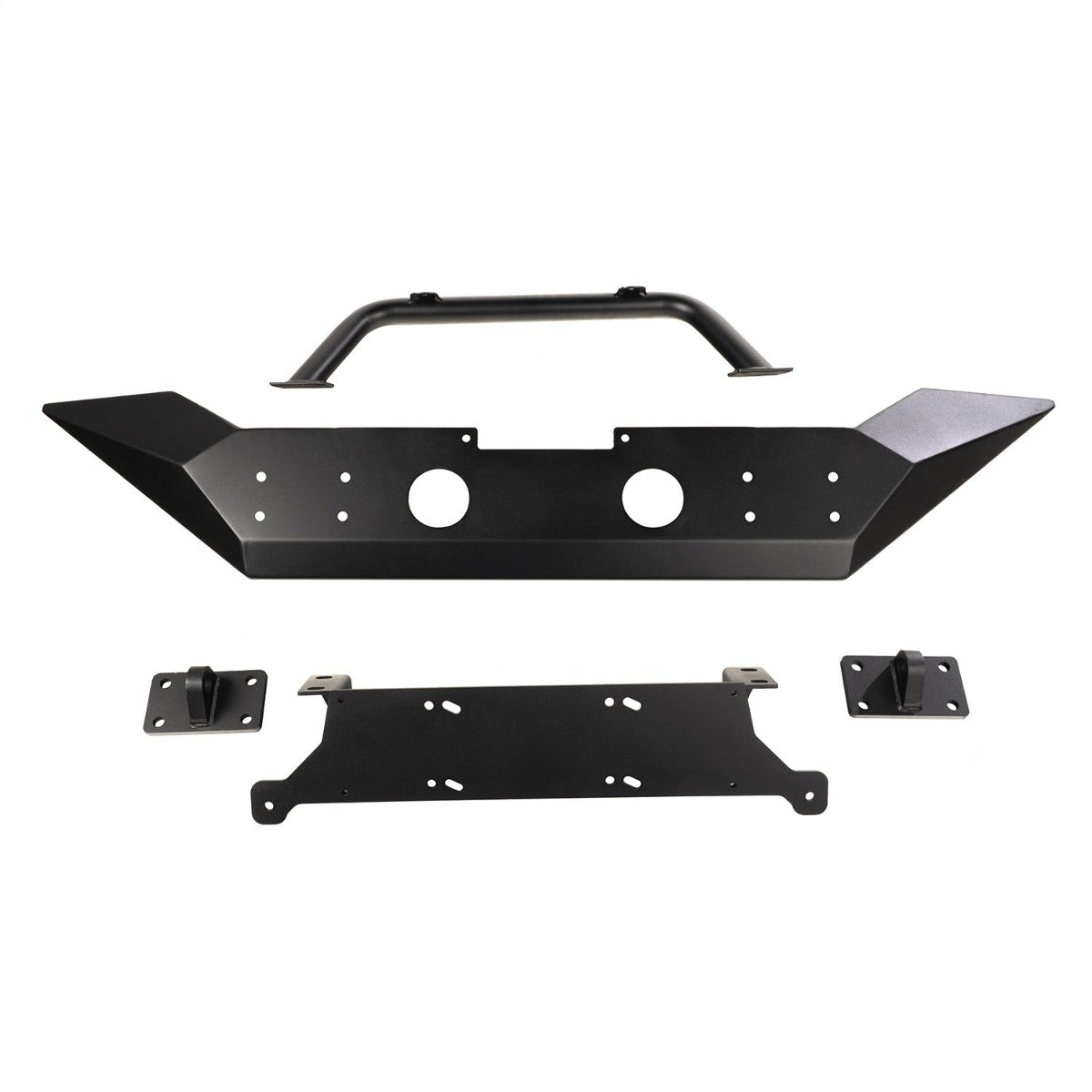 Rugged Ridge 11548.71 Spartan Front Bumper, HCE, with Overrider