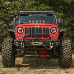 Rugged Ridge 11549.13 Arcus Front Bumper Set, with Overrider