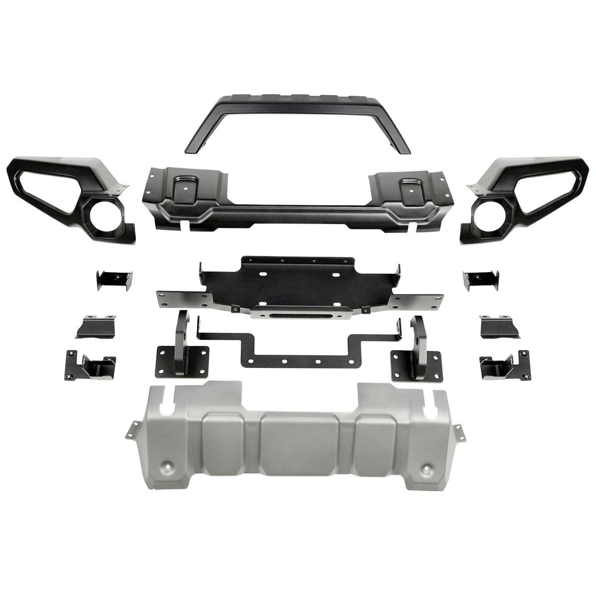 Rugged Ridge 11549.41 Venator Front Bumper, w/Overrider and Winch Tray