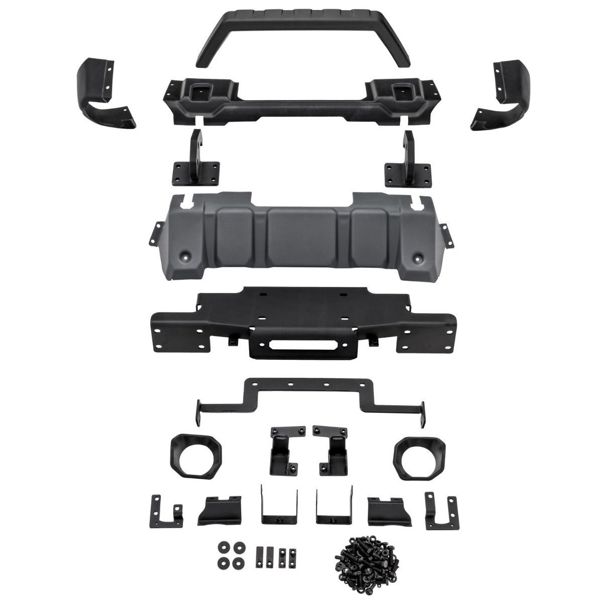 Rugged Ridge 11549.45 Venator Stubby Front Bumper with Overrider