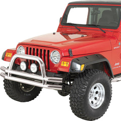 Rugged Ridge 11563.01 Double Tube Front Bumper, 3 Inch, Stainless Steel
