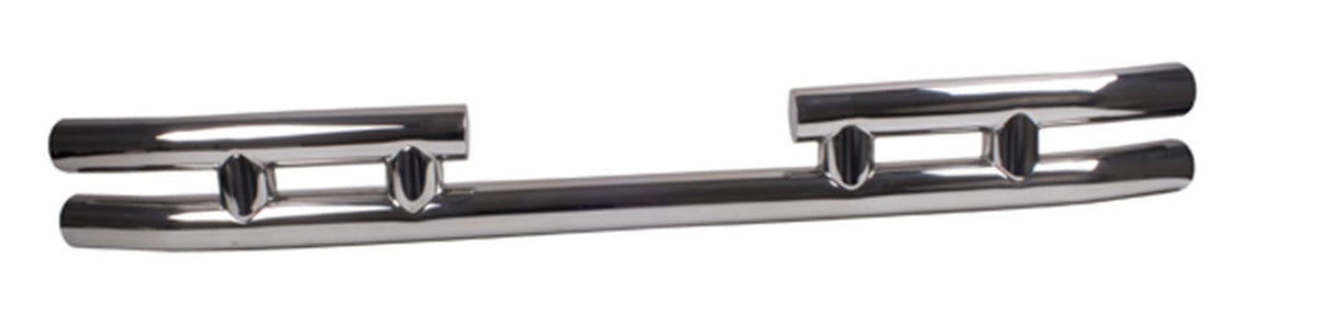 Rugged Ridge 11573.03 Double Tube Rear Bumper; 3 Inch; Stainless Steel; 87-06 Wrangler YJ/TJ