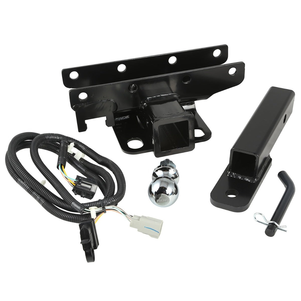 Rugged Ridge 11580.54 Hitch Kit with Ball; 2 inch; 07-17 Jeep Wrangler JK