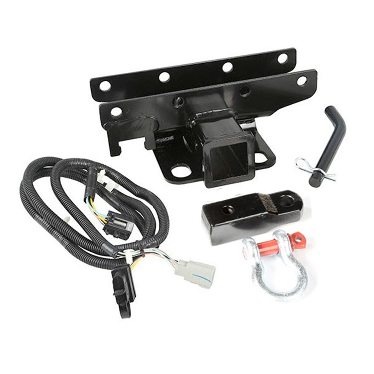 Rugged Ridge 11580.62 Receiver Hitch Kit; D-Shackle; 07-17 Jeep Wrangler JK