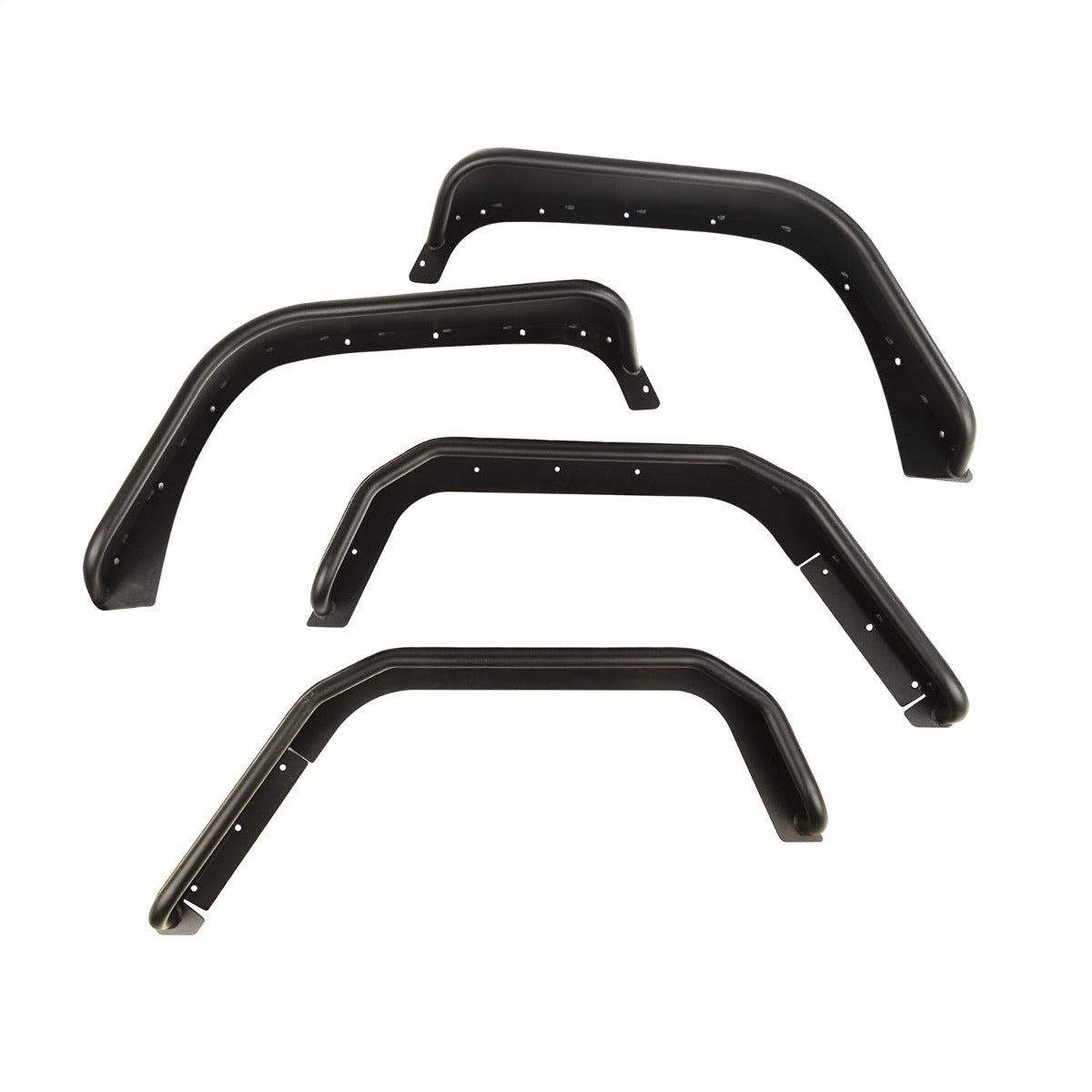 Rugged Ridge 11615.48 Steel Tube Fender Flares, Front/Rear Set