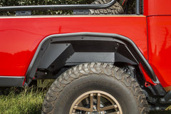 Rugged Ridge 11615.63 Inner Fender Liners, Rear, Aluminum, Black