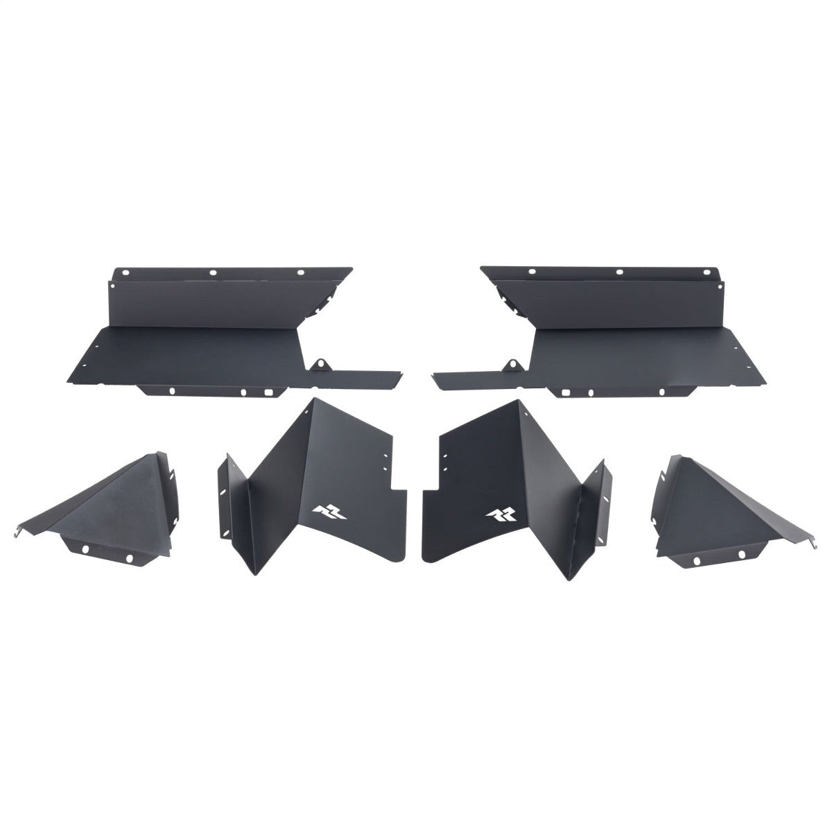 Rugged Ridge 11615.63 Inner Fender Liners, Rear, Aluminum, Black
