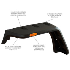 Rugged Ridge 11640.10 Hurricane Flat Fender Flare Kit