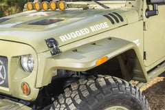 Rugged Ridge 11640.25 Hurricane Fender Flare Kit, US, Smooth