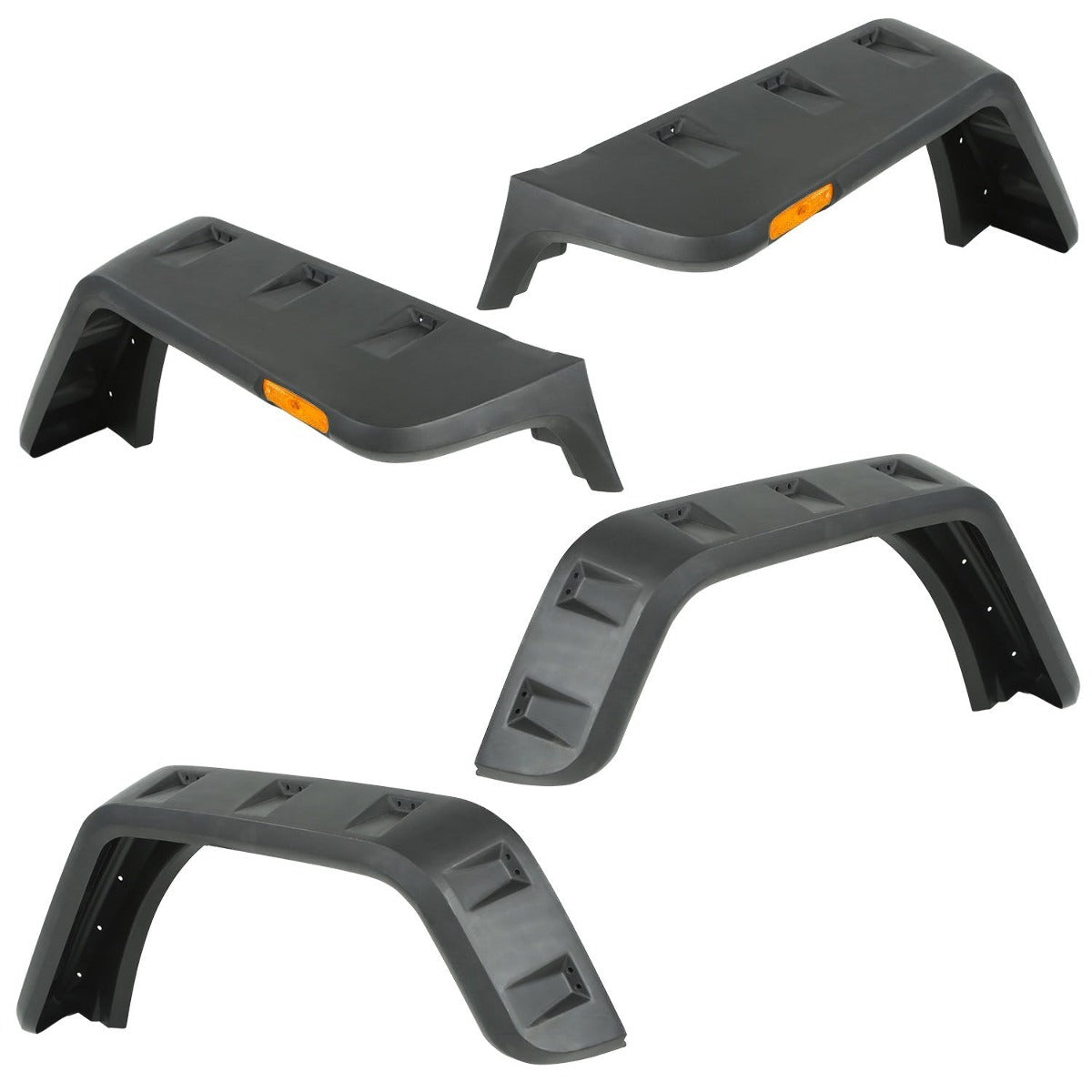 Rugged Ridge 11640.25 Hurricane Fender Flare Kit, US, Smooth